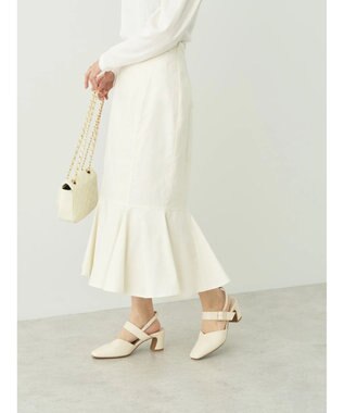 earth music&ecology 切り替えマーメイドスカート Ivory