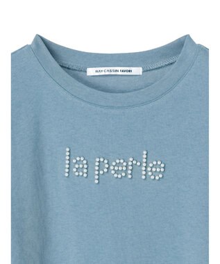Green Parks ・ＲＡＹ　ＣＡＳＳＩＮ　パールドットロゴＴシャツ Blue