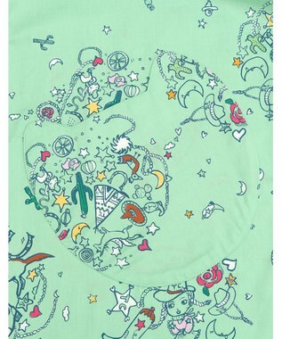 tsumori chisato SLEEP ルームウエア　ワンピース　長袖　綿100%　綿サテン素材　/ワコール　UNX545 メロン