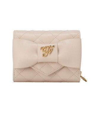 Maison de FLEUR キルティングFリボンウォレット Pink