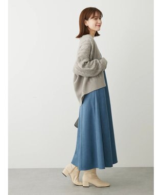 Green Parks 着流しケーブルカーディガン Gray