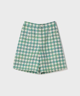 GRACE CONTINENTAL ツイードショートパンツ グリーン
