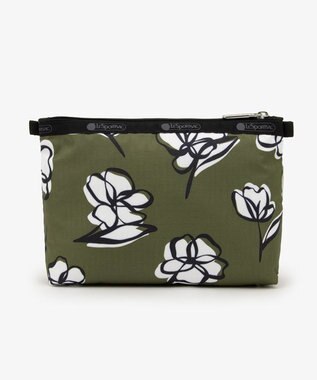 LeSportsac COSMETIC CLUTCH/オリーブフローラルシルエット オリーブフローラルシルエット