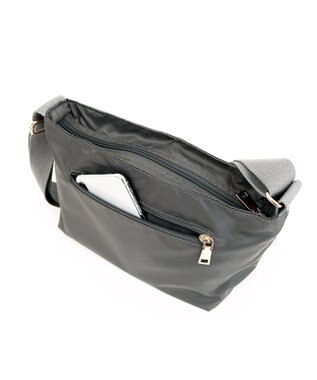 UNBILLION カシュカシュ cachecache / 舟型ナイロンショルダー GY