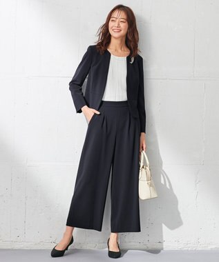 ANY SIS 【洗える】フロントプリーツシフォン ブラウス オフホワイト