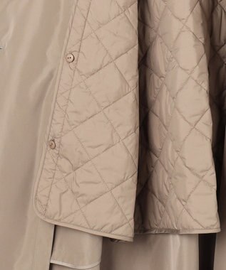 23区 【先行予約】LIMONTAハイカウントメモリータフタ ライナー付き アウター ブラウン系