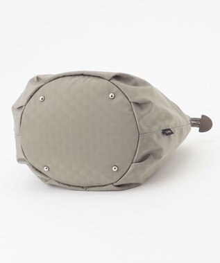 Y'SACCS はっ水ドットジャカード リサイクルレザーコンビ 2wayトートバッグ グレージュ