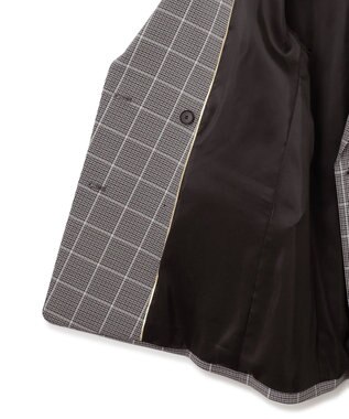 23区 S 【洗える】ガンクラブプレイドチェック ジャケット グレーチェック