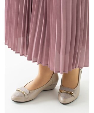 ASICS WALKING ペダラ レディース 3E 3.5cmヒール グレー系