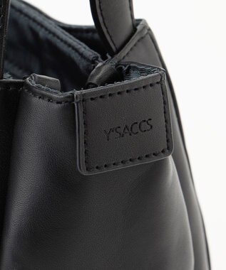 Y'SACCS イタリアンシープ 2wayラウンドトート ブラック