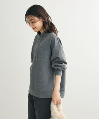 Green Parks ダンボール抜け襟プルオーバー Gray Mixture