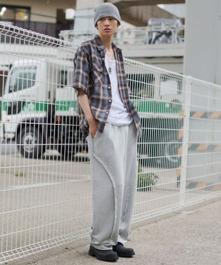 WEGO オンブレチェックシャツ（SS） 柄4