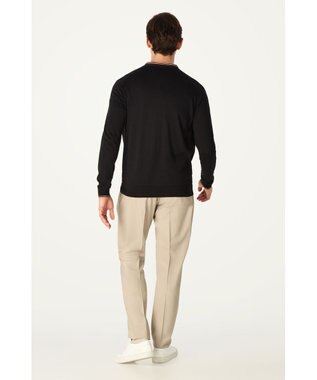 DAKS John Smedley for DAKS ハウスストライプカーディガン ブラック