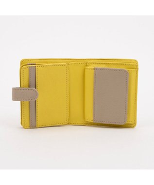 UNBILLION アトランタ ATLANTA / 牛革二つ折りカラーコンビウォレット イエロー