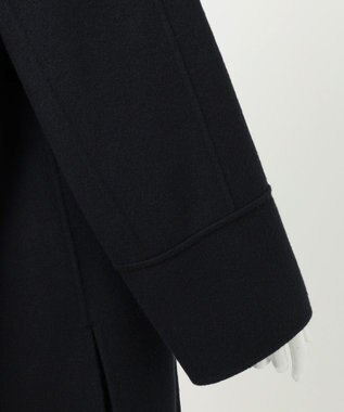 23区 L 【R(アール)】ショートリバー ノーカラーコート ブラック系