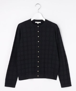  ジオメトリックアセテート カーディガン