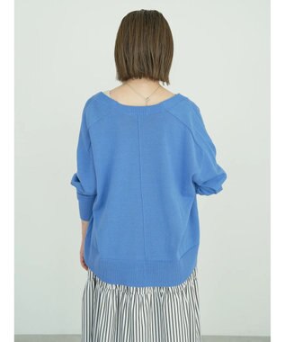 AMERICAN HOLIC ＵＶカットミディニットカーディガン Blue