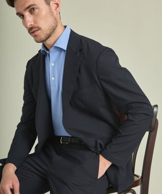 GOTAIRIKU 【AIRY MOVE / セットアップ対応】T/Ｗ Dot Air ジャケット ネイビー系