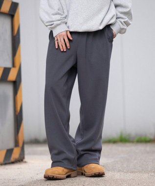 WEGO 【ユニセックス着用ITEM/MLサイズ展開/ウエストゴム】ボンディングスウェットパンツ