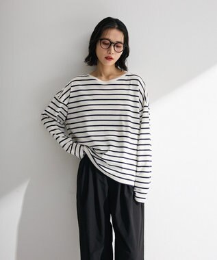 Green Parks サイドタックプルオーバー Border