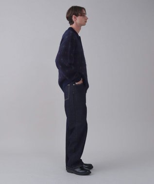 WEGO 【ユニセックス着用ITEM】アーガイルニットポロ ネイビー