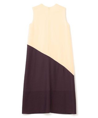 BEIGE， ARAZY / Vネックワンピース Cream×Bordeaux