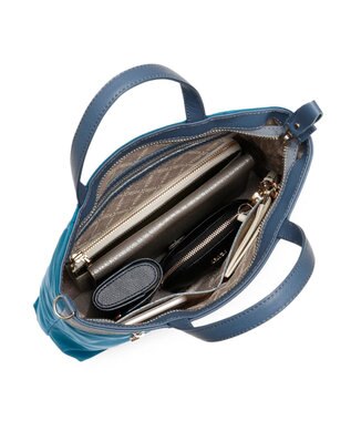 IBIZA ビコロール　ナイロン　2WAYバッグ ターコイズブルー