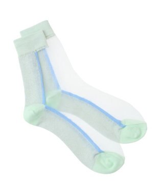 Green Parks ＪＡＭＧＡＲＤＥＮ　シアーラインラメソックス Light Green