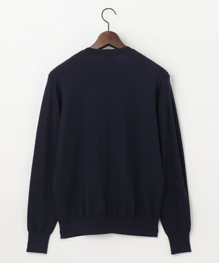 JOSEPH ABBOUD 【チクチクしない/イージーケア/3シーズン対応】 コンフォート Ｖネック セーター ネイビー系