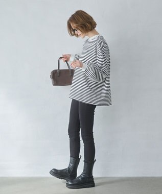 WEGO 【大好評により再入荷！】USPOLOだぼそでカラーロンT ホワイトボーダー