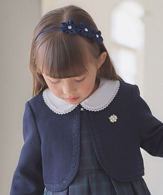 ANY KIDS シフォンお花 × ジュエル キッズ カチューシャ