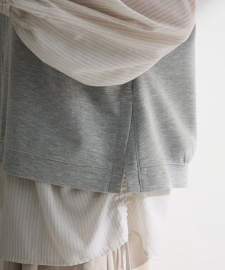 Green Parks フード付ベスト Gray Mixture