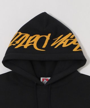 WEGO 【ユニセックス着用ITEM】別注BENDAVISグラフィックプルパーカー ブラック