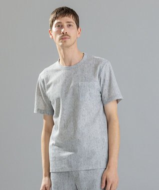 JOSEPH HOMME リネンドビージャージー　クルーネックTシャツ ライトグレー系