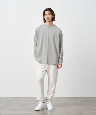 ATON FRESCA PLATE | オーバーサイズ L/S Tシャツ - UNISEX GRAY