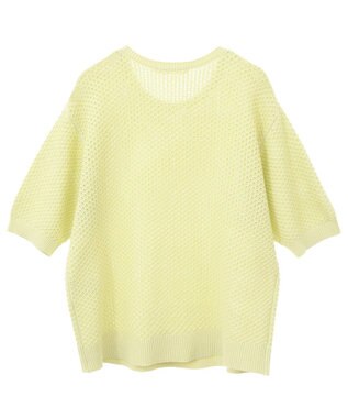 AMERICAN HOLIC 透かし編み半袖ニットプルオーバー Pistachio