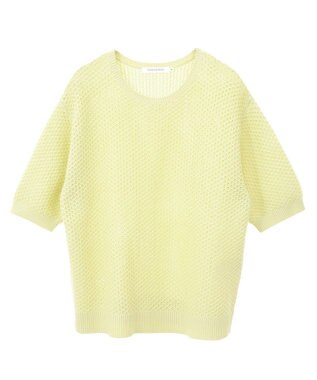 AMERICAN HOLIC 透かし編み半袖ニットプルオーバー Pistachio