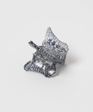 WEGO Lラメバタフライチビクリップ ブラック