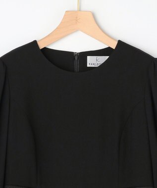 組曲 NOIR 【ストレッチ/オールシーズン対応】ペプラムミニグログラン ジャケット＋ワンピース ブラック系