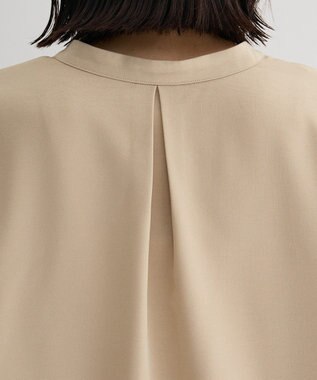 Green Parks ＳＥＴ２点スキッパーブラウス＋プリーツスカート Beige