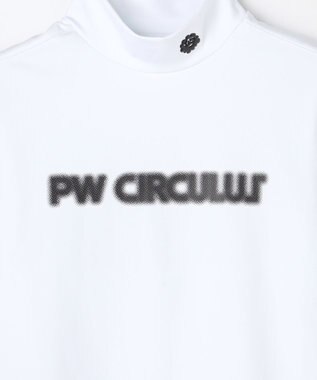 PW CIRCULUS 【吸水速乾 / UV遮蔽率99.9% UVカット / ストレッチ】【WOMEN】アニマルグラフィックロングスリーブモックT ゴルフウェア レディース ホワイト系1