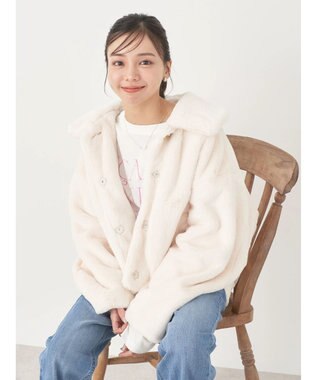 earth music&ecology ファーブルゾン Ivory