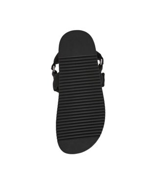 STEVE MADDEN MONAT ナイロンパデッドストラップフラットサンダル ブラック