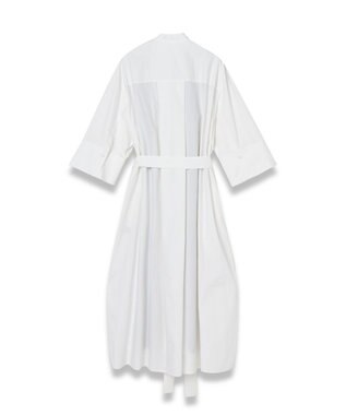 JOSEPH 【洗える】ポプリンカラーブロック　シャツドレス B&W Quail