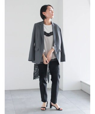 Te chichi ストレッチテーパードパンツ ブラック