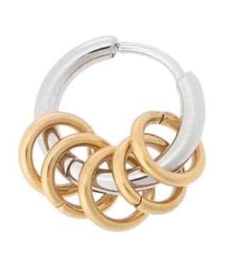 Green Parks ・ＨＡＬＦ　ＴＩＭＥ　サージカルリングラウンドピアス Silver