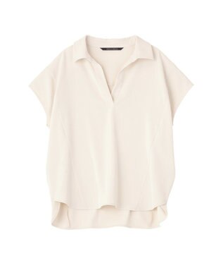 YECCA VECCA 【接触冷感】COOLスキッパーブラウス Ivory