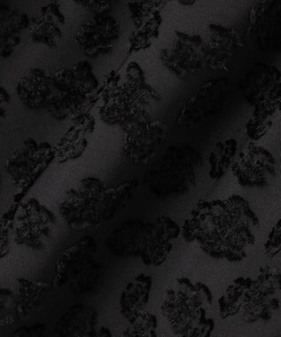 組曲 S カットジャカードティアードワンピース ブラック系