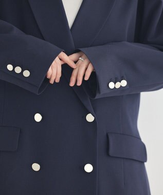 earth music&ecology ダブルジャケット Dark Navy