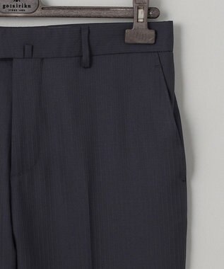 GOTAIRIKU 【御幸毛織】Superio160 ウールカシミヤ スーツ（ブラックストライプ） ブラック系8